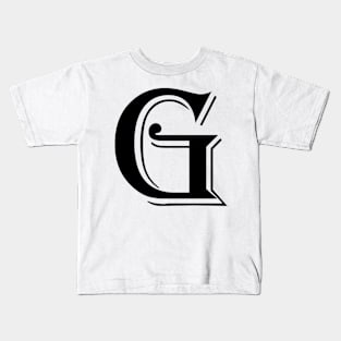 Black letter G in vintage style Kids T-Shirt